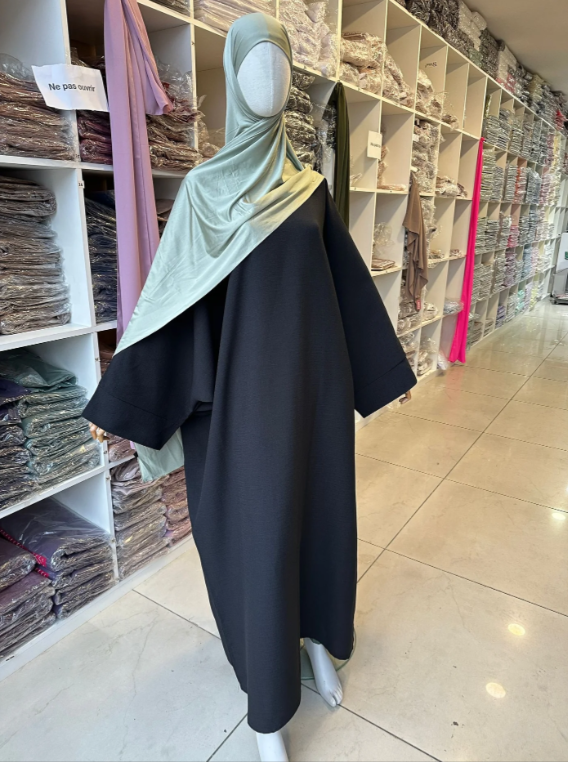 Abaya papillon effet lin