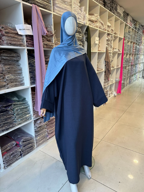 Abaya papillon effet lin